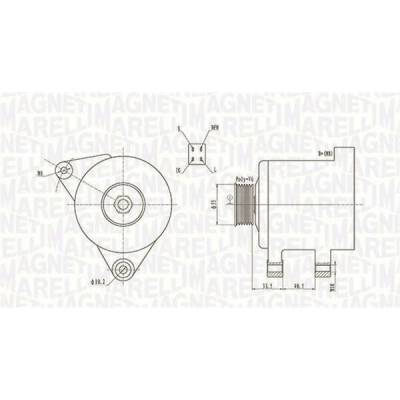 generátor MAGNETI MARELLI 063731605010