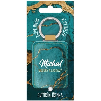 Přívěsek na klíče Nekupto Svítící se jménem Michal