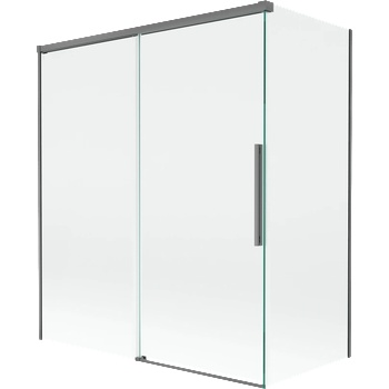 Mexen Rox две крила 140 + 70 x 150 см, прозрачен, накрайник - 8C9-140-070-95-00 (8C9-140-070-95-00)