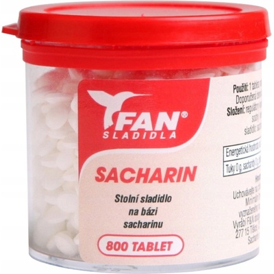 Fan Sacharin umělé sladidlo v dóze 50 g 800 tbl