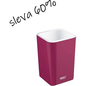 Nimco Eli - stojánkový WC kartáč, burgundská fialová