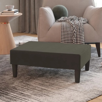 vidaXL Табуретка, тъмносива, 78x56x32 см, кадифе (337688)