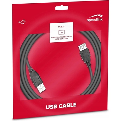 Speedlink SL-170204-BK USB 2.0 Extension, 3m
