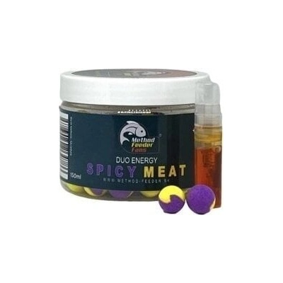 Method Feeder Fans Duo Energy Pop Up + 2ml Spray Essence 15 mm Spice Meat Pop up (4264779)