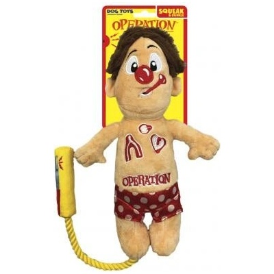 Hasbro Operation Cavity Sam plyšová s lanom na preťahovanie 30 cm
