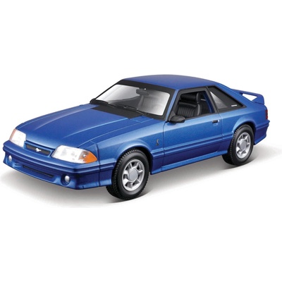 Maisto 1993 Ford Mustang SVT Cobra metal modrá assembly line 1:24
