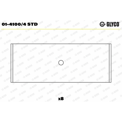 Panva ojničného ložiska GLYCO 01-4100/4 STD