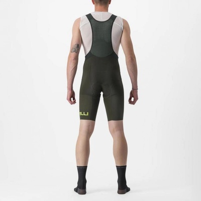 Castelli Premio Limited Edition bib deep-green-Electric-Lime black