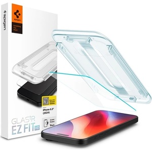 Spigen iPhone 16 Pro SPIGEN EZ FIT HD екранен протектор стъкло 2.5D, 9H + рамка, TRANSFER AGL07935 (AGL07935)