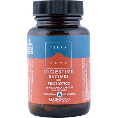 Terranova Digestive Enzymes with Probiotics, 50 капсули, Terra Nova (12961)