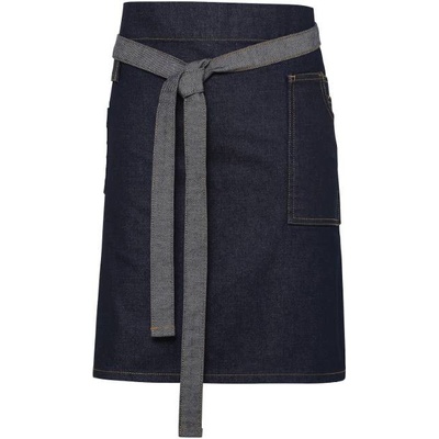 Premier Workwear Džínová zástěra do pasu PR135 Indigo Denim 70x50cm