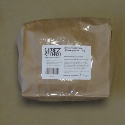 Lucka rýžové těstoviny penne 1 kg