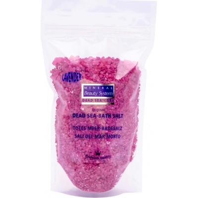 Mineral Beauty System morská soľ do kúpeľa Levanduľa vrecko 500 g