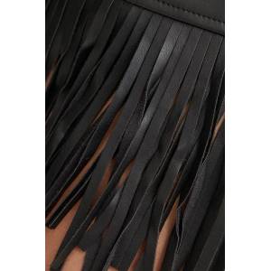 Never Fully Dressed Пола Vegan Leather Mini Fringe Jaspre (NFDSK591)