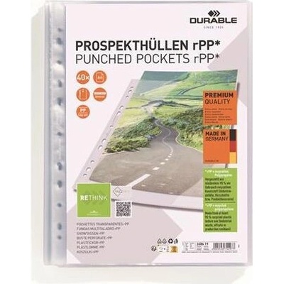 DURABLE PREMIUM Euroobal PP A4 80 mikronůnov 40 ks