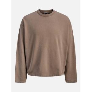 JACK & JONES Блуза Jack and Jones Men's Athletic Graphic Crew Sweatshirt - Desert Taupe
