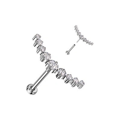 Šperky4U piercing do brady labreta TITAN TIT1269-C