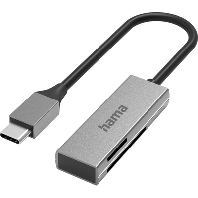 Hama Четец за карти HAMA, USB 3.0, SD/microSD, сребрист (HAMA-200131)