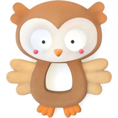 Bright Starts Бебешка чесалка Bright Starts - Бухал, 16 x 21 cm (11145)