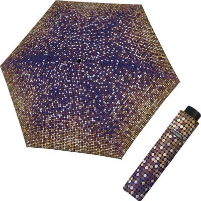 Doppler Havanna Fiber Twinkle Blue dámsky skladací dáždnik