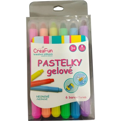 Colorino Pastelky voskové trojhranné neonové 6ks