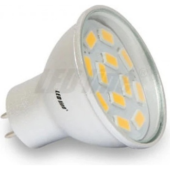 Superled LED žárovka MR11 G4, 12V, 2,4W, 200lm, teplá bílá