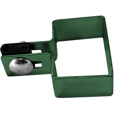 Úchyt panelu ke sloupku 62x62mm koncový; šroub + vymezovač; Zelený