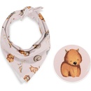 Biante detská bavlnená šatka Sandra SA-533 Austrálske zvieratká na ružovom