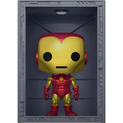 Funko Pop Deluxe Marvel Hall Of Armor Iron Man Model 4 Metallic