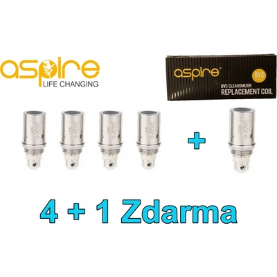 aSpire Žhavící hlava BVC CE5 ET Victory X.Jet Vivi Nova 1,6 ohm 4 ks