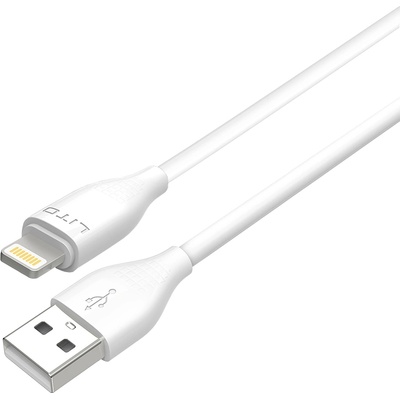 Lito Кабел за данни с USB конектори, Lightning 60W, 1m - Lito (LD03) - Бял