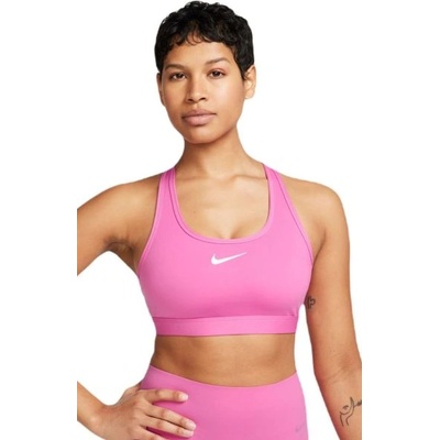 Дамски сутиен Nike Swoosh Medium Support Non-Padded Sports Bra - Розов