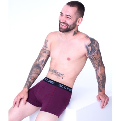 S-line МЪЖКИ БОКСЕРИ - Бордо Бордо 2xl