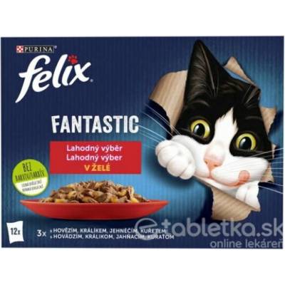 Felix Fantastic Multipack mäsový výber v želé 12 x 85 g