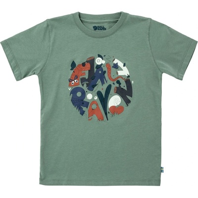 FJÄLLRÄVEN Kids Forest Findings T shirt Patina Green