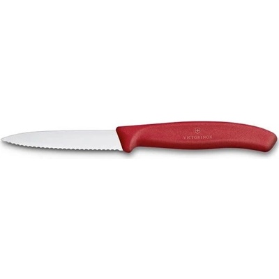 Victorinox nôž na zeleninu vlnkovaný 8 cm červený 6.7631