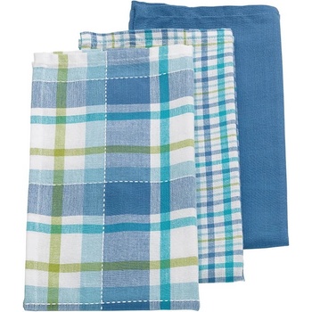 Image 1 of kela 3 бр сини кухненски кърпи 65 х 45 см KELA модел Pasado