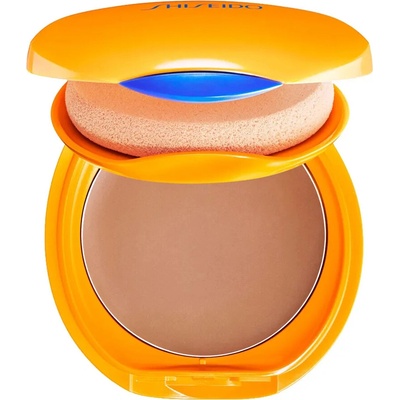 Shiseido Expert Sun Protector Tanning Compact Foundation SPF10 vodeodolný kompaktný make-up Bronze 12 g plniteľný flakon