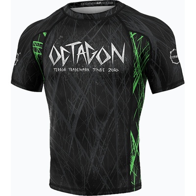 Octagon Мъжки рашгард Octagon Premium Spiderskull black/multicolour