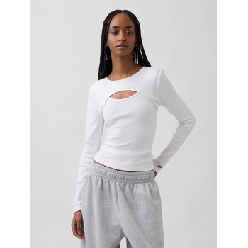 GAP Тениска с дълъг ръкав GAP GAP | Byal | ЖЕНИ | XXS