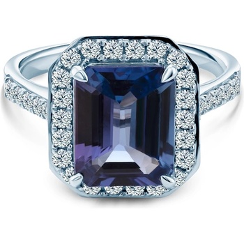 SAVICKI Годежен пръстен Savicki: бяло злато, танзанит, диаманти