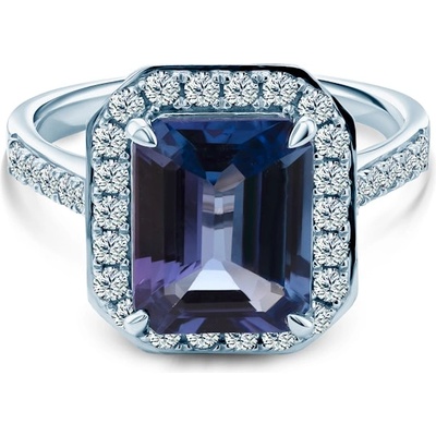 SAVICKI Годежен пръстен Savicki: бяло злато, танзанит, диаманти