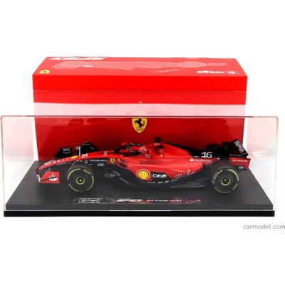 Bburago Ferrari F1 Sf 23 Team Scuderia Ferrari N 16 Season 2023 Charles Leclerc Con Vetrina With Showcase Exclusive Carmodel červená čierna 1:18