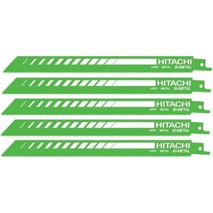 HiKOKI (Hitachi) - Комплект метални ножове 14 TPI, дължина 225 мм, 5 бр. 752017 (752017)