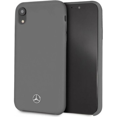 Mercedes Silicon/Fiber Case Lining iPhone XR sivé