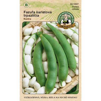 Tradičné osivá - Fazuľa šarlátová –trpazlíčia (Kontra)