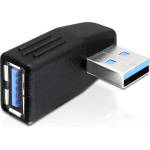 Delock Адаптер Delock USB 3.0 мъжки-женски, завъртян на 270° хоризонтално