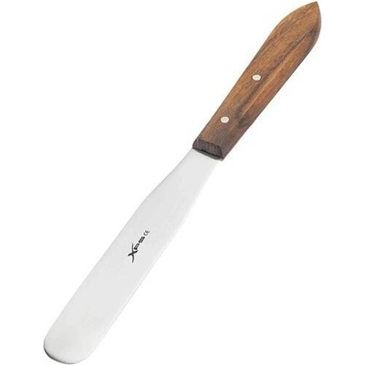 Labor Pro kosmetická špachtle na aplikaci vosku nerezová 19 cm dřevěná rukojeť XPS