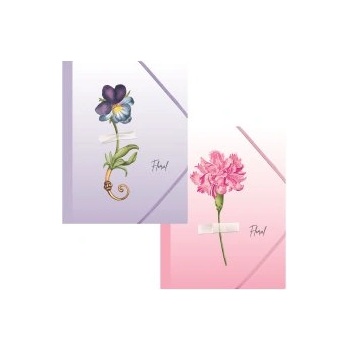 Spree Папка с ластик А4, PP Floral