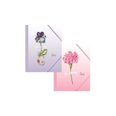 Spree Папка с ластик А4, PP Floral